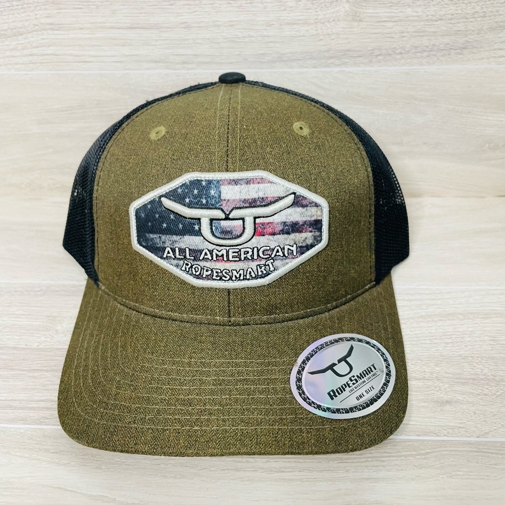 Olive and Black Cap